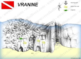 Dive Site Map - Vranine